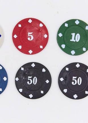 Покерный набор в металлической коробке120 фишек с номиналом ig-68934 фото