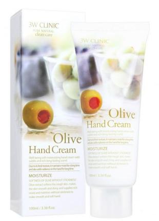 #розвантажую зволожувальний крем для рук з екстрактом оливи 3w clinic moisturizing olive hand cream