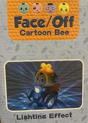 Детская игрушка музыкальная, световая cartoon bee face/off4 фото