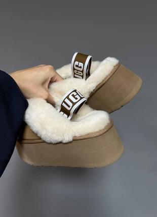 Женские ugg funkette platform chestnut premium2 фото