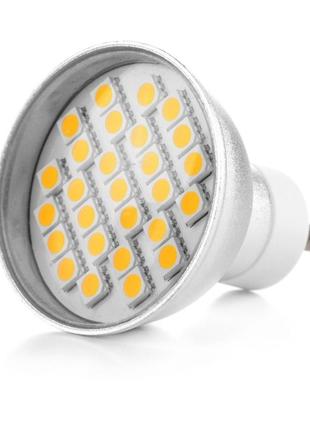 Светодиодная лампа led gu10 3.8w 27 pcs cw mr16 (l27-010-3) 3 шт