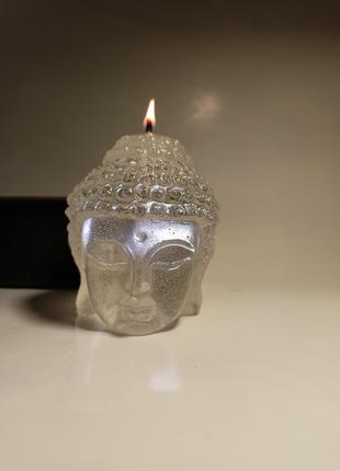 Прозрачная гелевая свеча будда2 фото