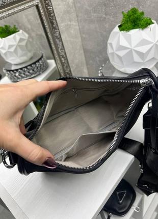 Натуральна замша, сіра жіноча сумочка клатч +гаманець в комплекті, P1205 guess6 фото