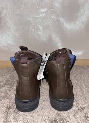 Детские коричневые ботинки ovs для мальчиков 39р.(25см.)