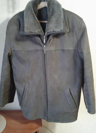 Натуральна утеплена чоловіча куртка