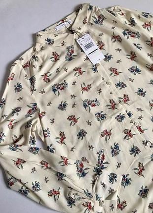 Блуза mango в цветы m 40 размер (33098816) 5