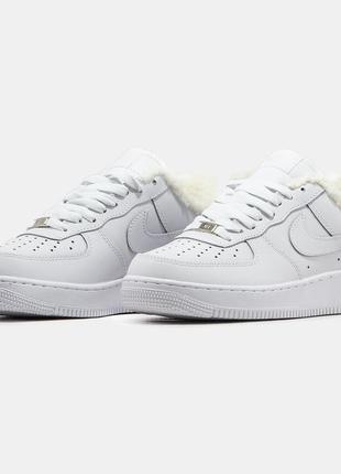 Кроссовки зимние на меху ❄️ nike air force 1 хутро