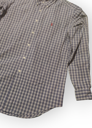 Мужская рубашка polo ralph lauren размер м оригинал в клетку4 фото