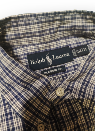 Мужская рубашка polo ralph lauren размер м оригинал в клетку8 фото