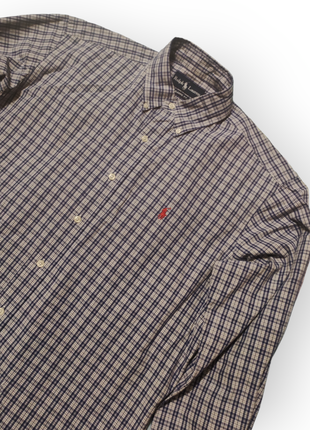 Мужская рубашка polo ralph lauren размер м оригинал в клетку1 фото