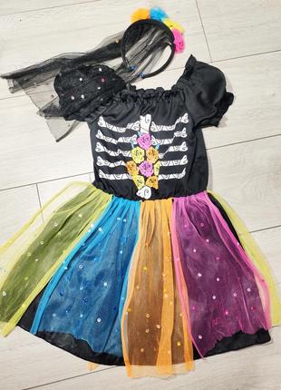 Платье на хелловин, halloween хелловин скелетик невеста3 фото