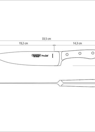 Нож универсальный tramontina prochef, 203 мм2 фото
