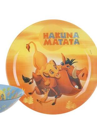 Набір дитячий luminarc disney lion king, 3 предмети