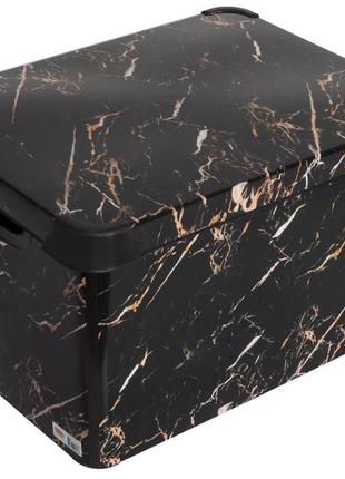 Контейнер violet house 0648 decor marble black 20 л