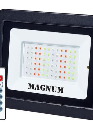 Прожектор led magnum fl eco led 50вт slim rgb ip65