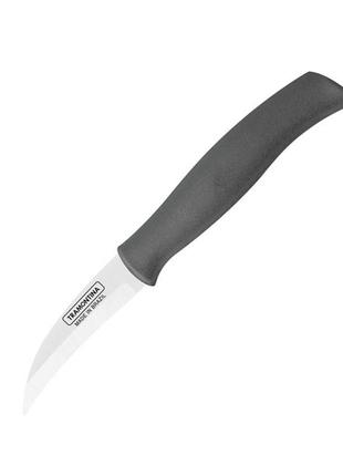 Нож шкуросъемный tramontina soft plus grey, 76 мм1 фото