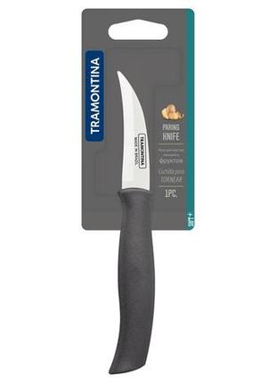 Нож шкуросъемный tramontina soft plus grey, 76 мм3 фото