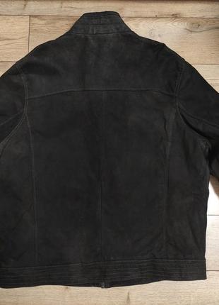 Canda кожаная натуральная куртка мужская xxl р. 54 темно синяя2 фото