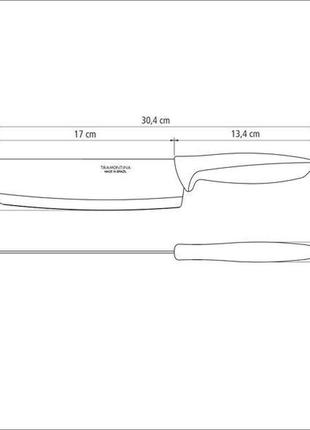 Ніж кухарський tramontina plenus, 178 мм3 фото