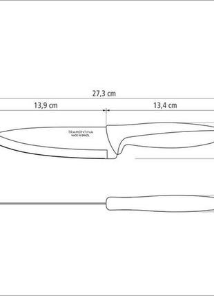 Нож chef tramontina plenus, 152 мм4 фото