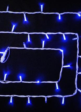 Гірлянда зовнішня delux string 100 led 10m (2x5m) синій/білий ip44 en