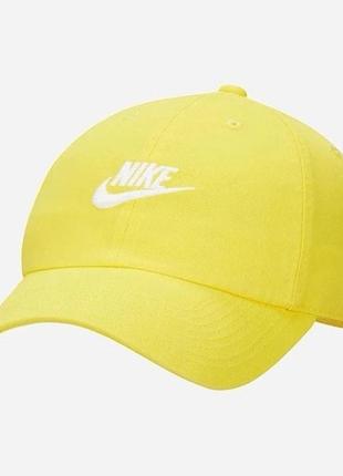 Бейсболка nike u nsw h86 futura wash cap жовтий уні osfm 913011-732