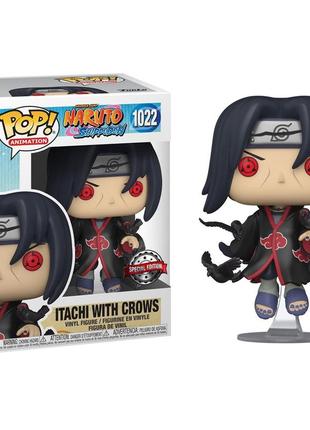 Фигурка funko pop итачи c воронами - itachi with crows №1022 10 см special edition наруто naruto