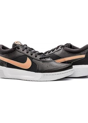 Женские кроссовки nike zoom court lite 3 cly черный белый бежевый 41 (7dfb8989-001 41)