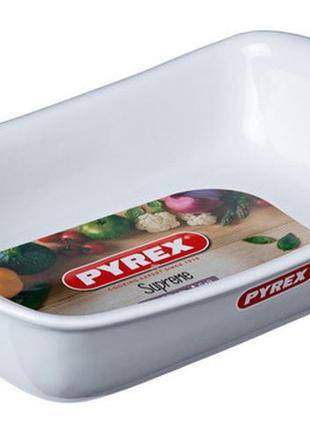 Форма pyrex supreme white 30х20 см2 фото