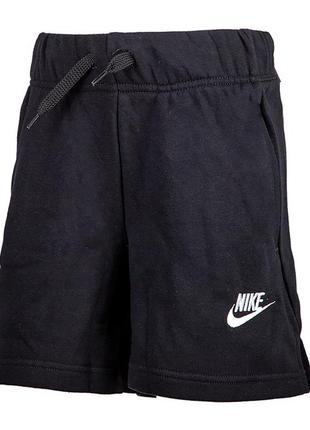 Детские шорты nike g nsw club ft 5 in short  черный 146-156 (7dda1405-010 146-156)