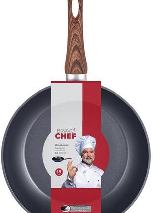 Сковорідка bravo chef класична 18 см3 фото