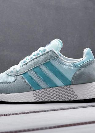 Кроссовки женские adidas marathon tech, голубые (адидас марафон ...