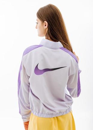 Женская куртка nike w nk swsh run jkt  фиолетовый l (7ddx1037-536 l)2 фото