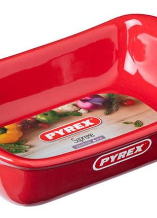 Форма pyrex supreme red 22х15 см2 фото