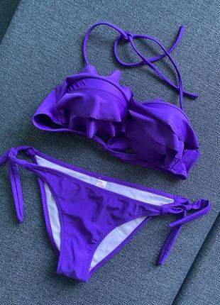Купальник женский фиолетовый2 фото