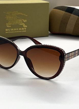 Женские брендовые очки (66032) коричневые