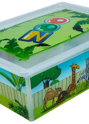 Контейнер qutu light box zoo, 25 л