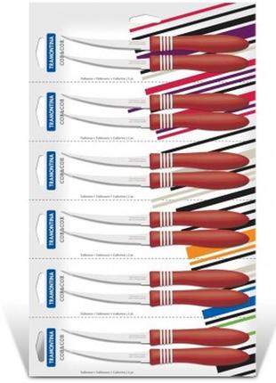 Набор ножей для томатов tramontina cor&cor, 127 мм, 6 уп. по 2 шт.2 фото