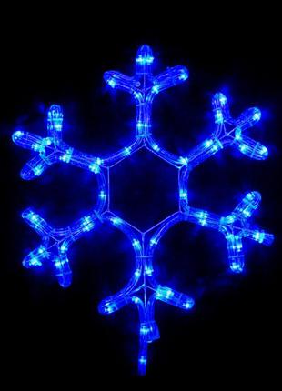 Гірлянда зовнішня delux motif snowflake 0,4м 12 flash синій ip 44 en