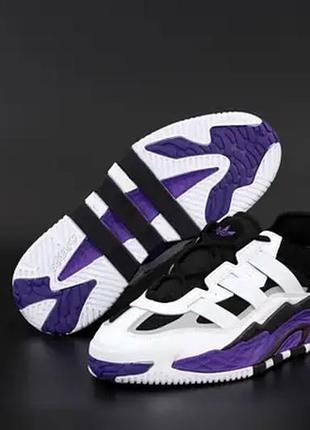 Мужские кроссовки original adidas niteball (черно-фиолетовый)