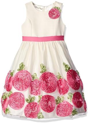 Платье american princess girls' ribbon flower skirt dress1 фото