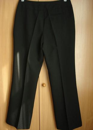 Класичні чорні широкі прямі брюки2 фото