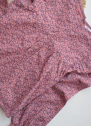 Легкая хлопковая блуза в мелкий принт m&amp;co 8-9 лет2 фото
