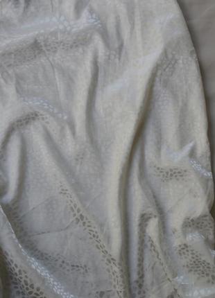 Атласная юбка со стяжками миди от shein7 фото