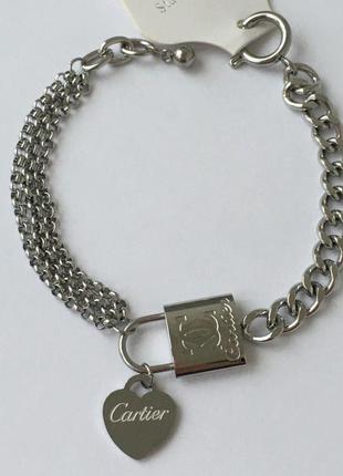 Гіпоалергенний позолочений браслет з медичної сталі (stainless steel)