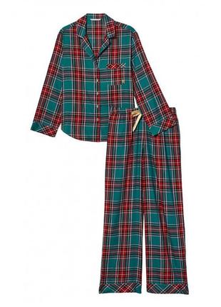 Пижама victoria’s secret flannel long pj size xxl3 фото