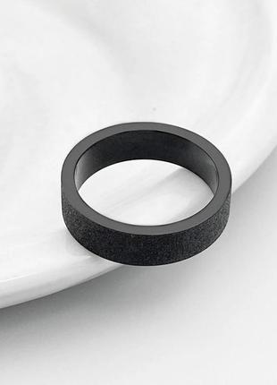 Чорное кольцо перстень мужское стальное smoke из нержавеющей стали 192 фото