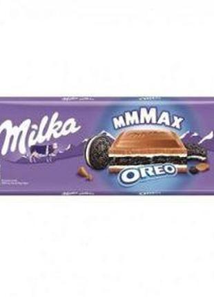 Шоколад молочний із печивом орео milka oreo, 300 г, швейцарія