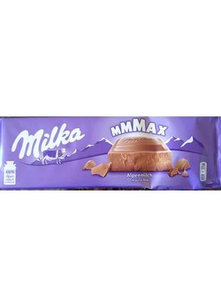 Шоколад молочний milka alpine milk, 270 г, швейцарія, молочний без добавок1 фото