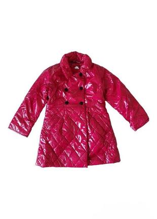 Детская куртка демисезонная на девочку, пальто, на синтепоне одягайко 122 размер см-24
